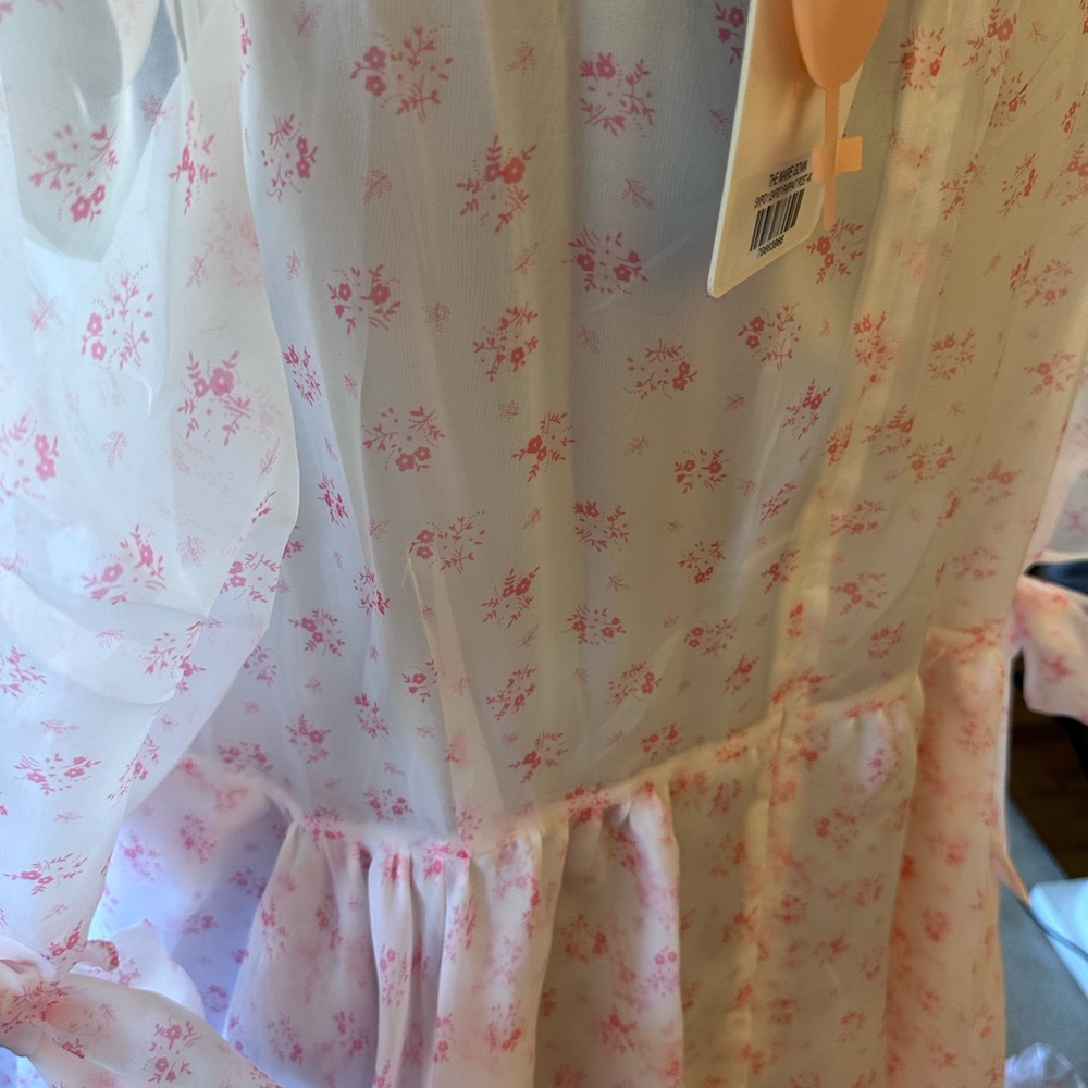 Selkie Marie Gown in Parfait Poet Floral Ruffle Dress.. Elegantly Dreamy - Picture 6 of 9